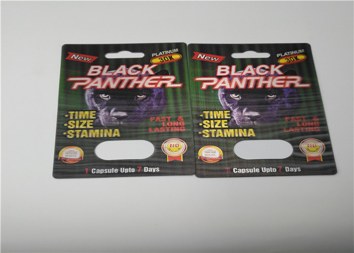 Kundenspezifische Nashorn-Pulver-Kapsel-Verpackenschaukarton Dia-Blasen-Karten-Verpackung Promi Gold69k