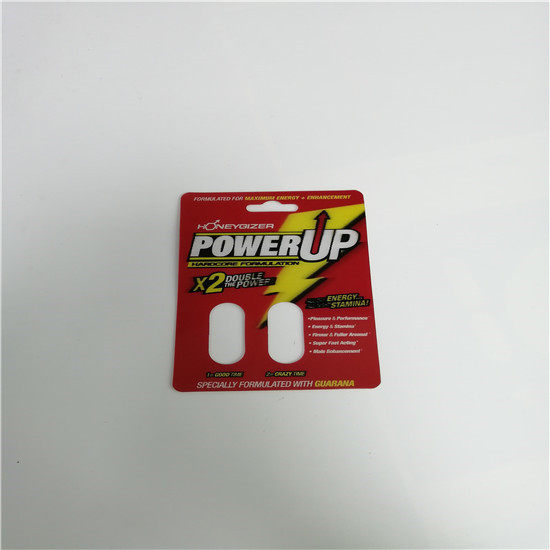 Weibliche Vergrößerer-Pillen-Blasen-Karten-Verpackenmamba Burro 30000 für Goldkapsel-Flasche