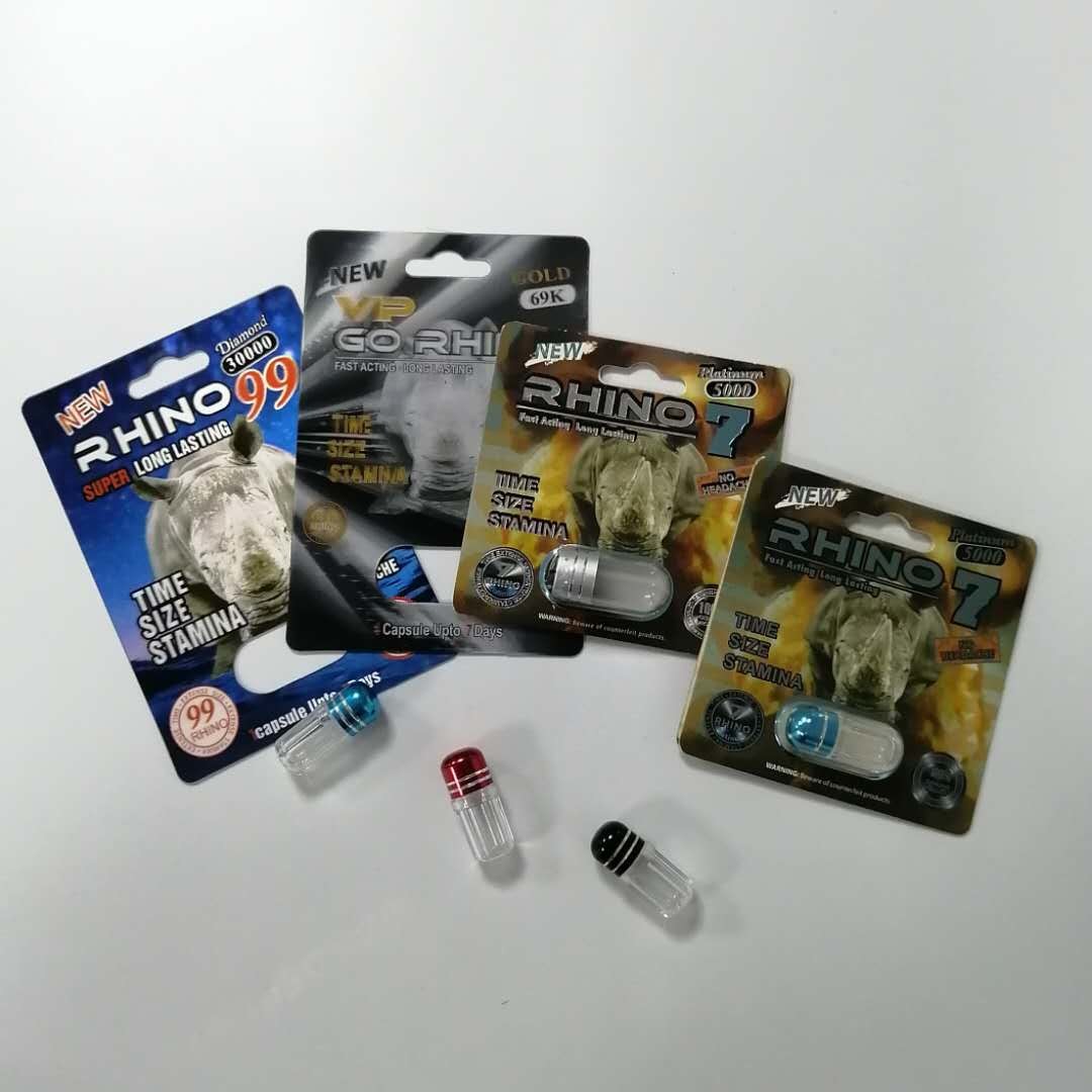 Powful-Mann-Sex-Energie-Medizin-Blasen-Karte, die sexuellen Pillen-Satz des Verbesserungs-Nashorn-69 verpackt