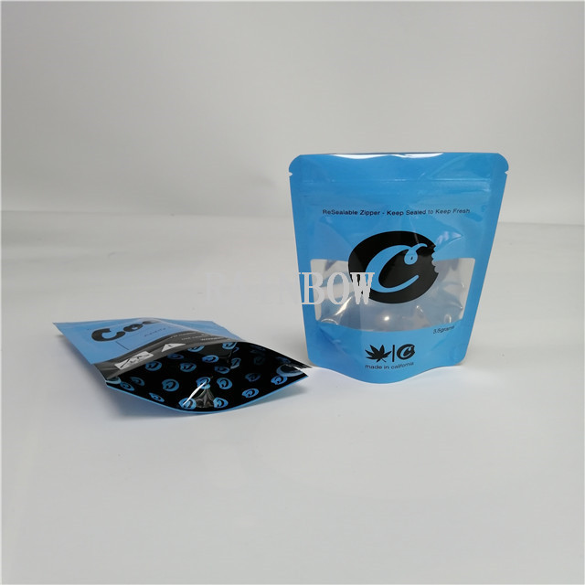 100-180 Mic-Stärke-Geruch-Beweis-Kinderbeweis-Tasche für 3,5 Gramm Plätzchen-