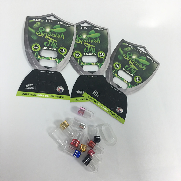 Recyclebare Blasen-Karten-Verpackenfliegen-männliche Verbesserungs-Kapsel-Pillen-Karten mit Kugel