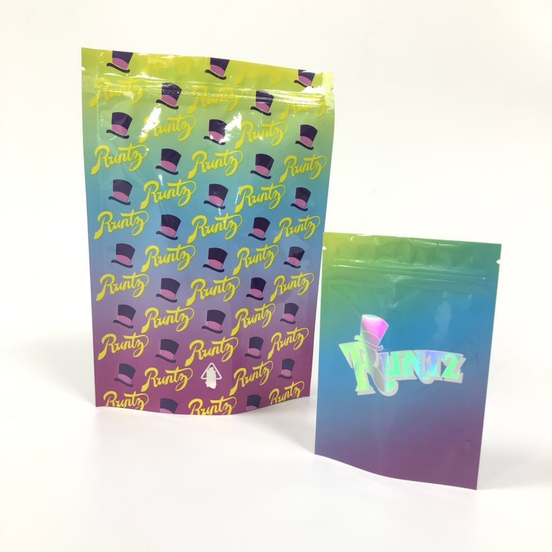 3,5 Gramm stehen oben den Kräuterweihrauch, der Unkraut-Geruch-Beweis Runtz-Hanf-Taschen Plastik mit Reißverschluss verpackt