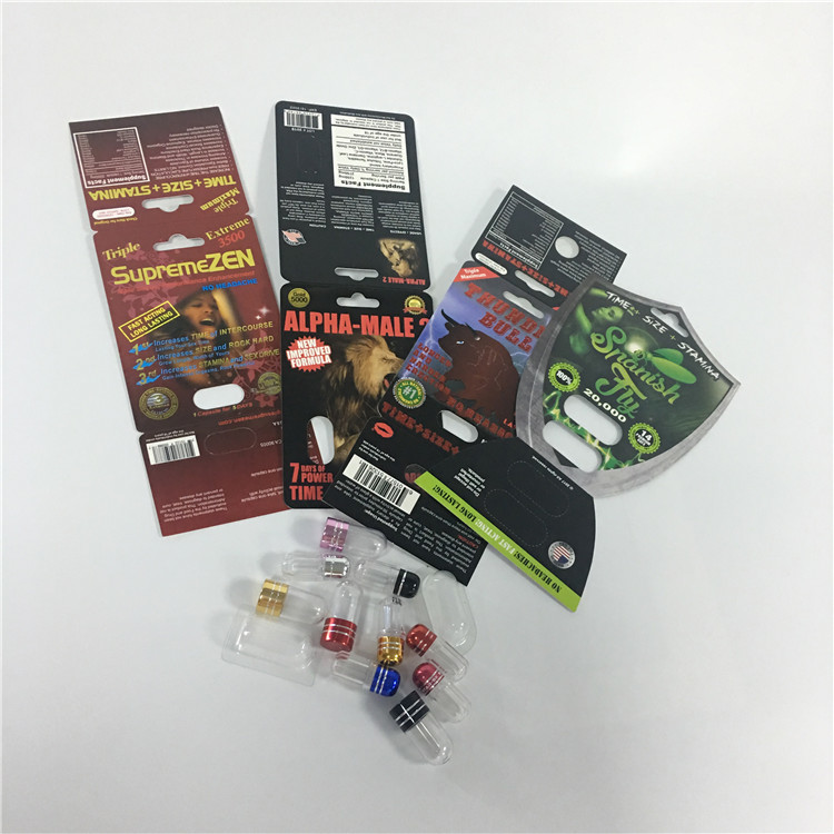 Männliche Verbesserungs-Pillen-Verpackenblasen-Anzeigen-Papierkarten-Kasten des Panther-Nashorn-25k