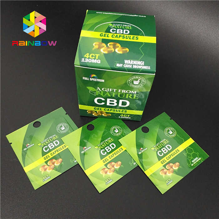Digital-Druckkräuterweihrauch, der Gummies-Süßigkeits-Tasche Hanf CBD gummiartige natürliche verpackt