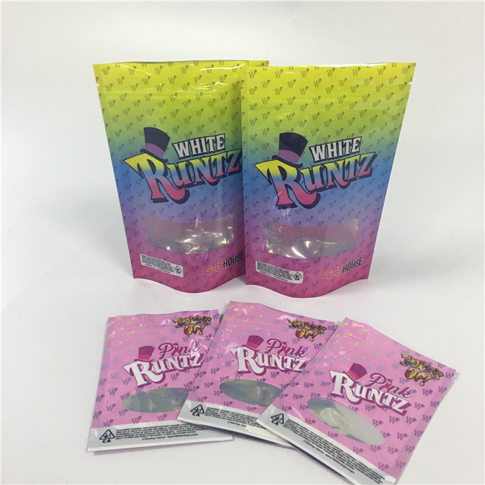 Geruch-Beweis-Kräuterweihrauch, der Blatt-Plätzchen-Taschen des mini Unkraut-mit Reißverschluss Plastik-CBD verpackt