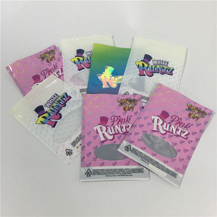 Kinderbeständiger wiederversiegelbarer Plastiktaschen glatter plätzchen-Samen-Geruch-Beweis Runtz Verpacken