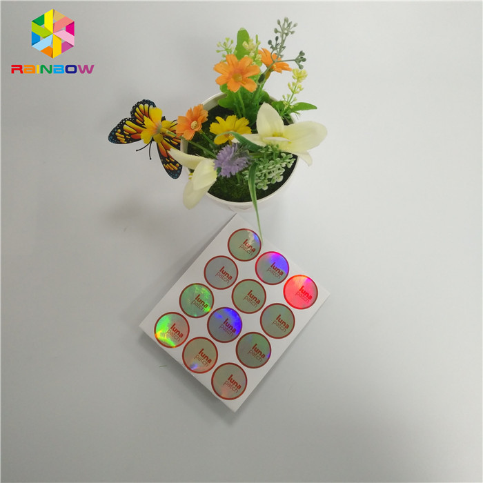 Kundenspezifische Druckpsychiaters-Verpackung Sleeves wasserdichtes Hologramm-klebenden Aufkleber-Aufkleber