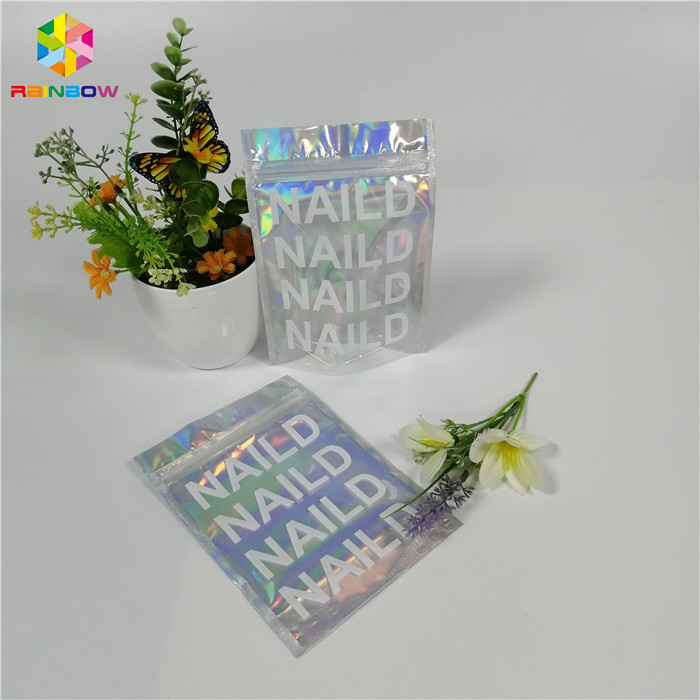 Der Plastik Digital-Druckreißverschluß stehen oben Aluminiumfolie-Tasche für Kosmetik/Lidschatten