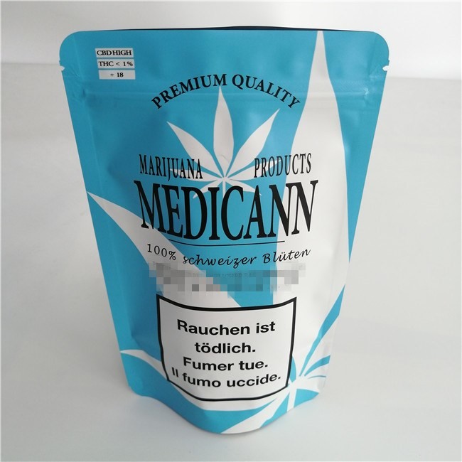 Plastik, die Aluminiumfolie-Zipverschluß sackt stehen oben, Gewohnheit biologisch abbaubares Drucklanglebiges Gut ein