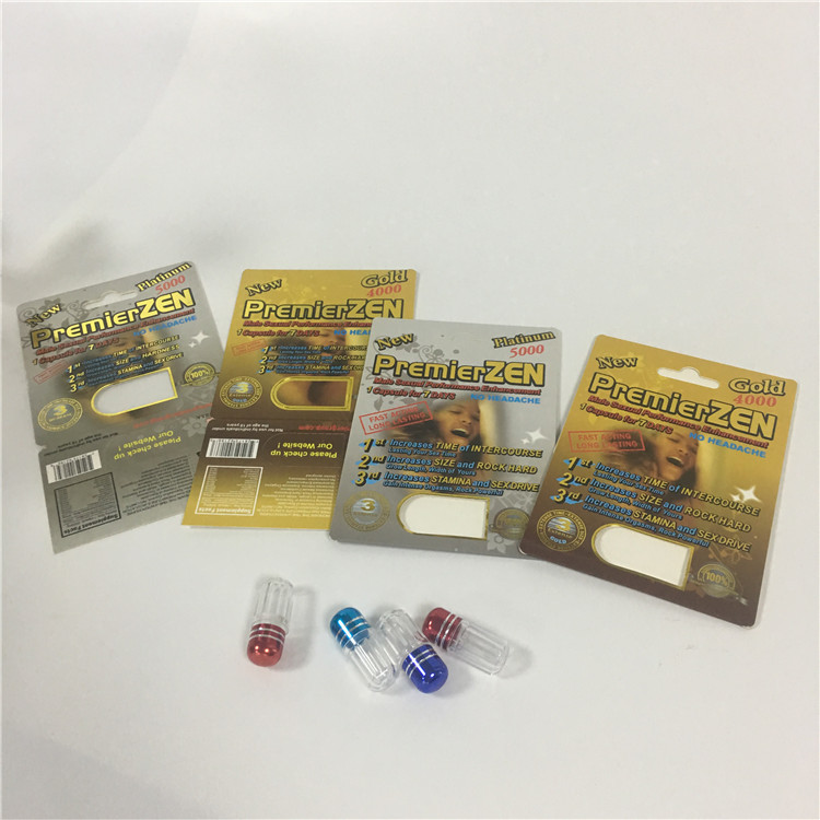 CBD-Papier-Blasen-Karten-verpackende männliche Vergrößerer-Pillen-Verwendung mit UVschaukartons