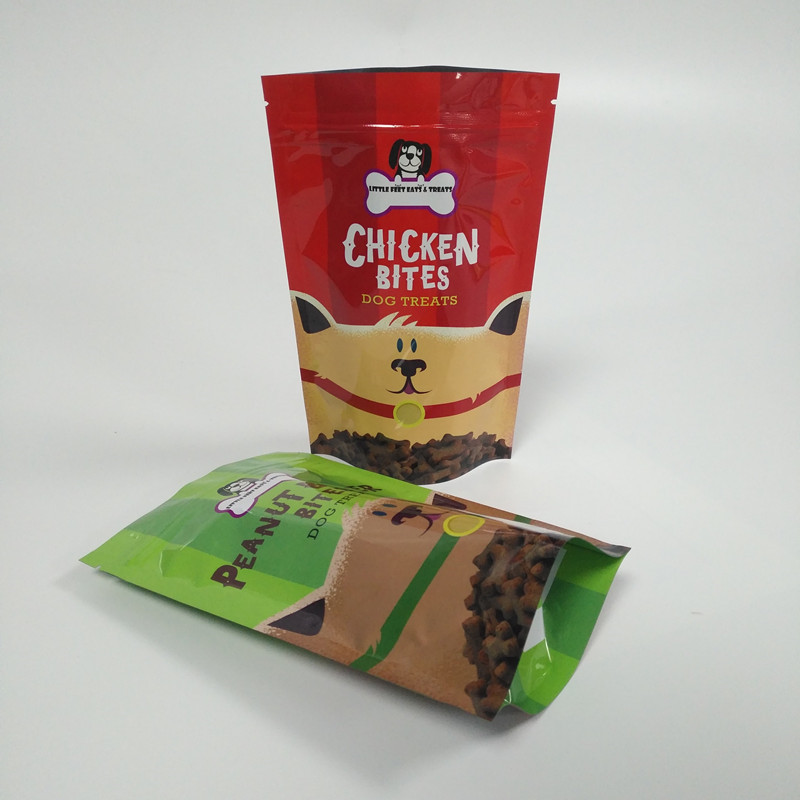 Folien-Beutel-mit Reißverschluss Verpackennahrung- für Haustieretasche 120 Mikrometer-Stärke mit klarem Fenster