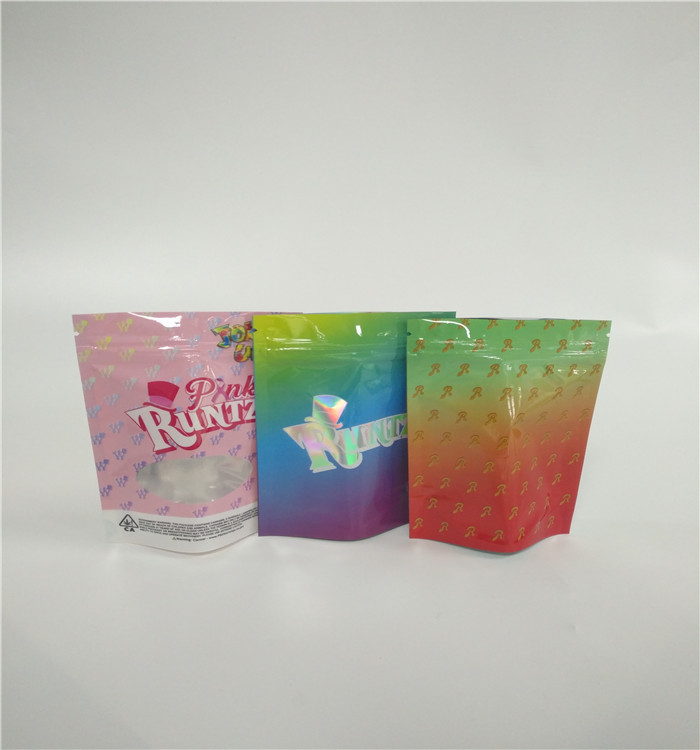 Child Resistant Packaging Smell Proof Zipper Jungle Boys Weed Buds White Runtz Mylar Bags
