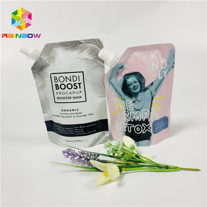 Doypack-Nahrungsmittelgrad stehen oben Beutel-wiederverwendbarer Reinigungsgel-flüssige Masken-im Gesichtverpackung