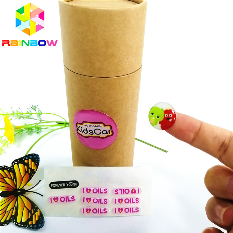 Imprägniern Sie selbstklebendes gewölbtes Metallepoxidlogo-kundenspezifisches Drucken des Aufkleber-3D