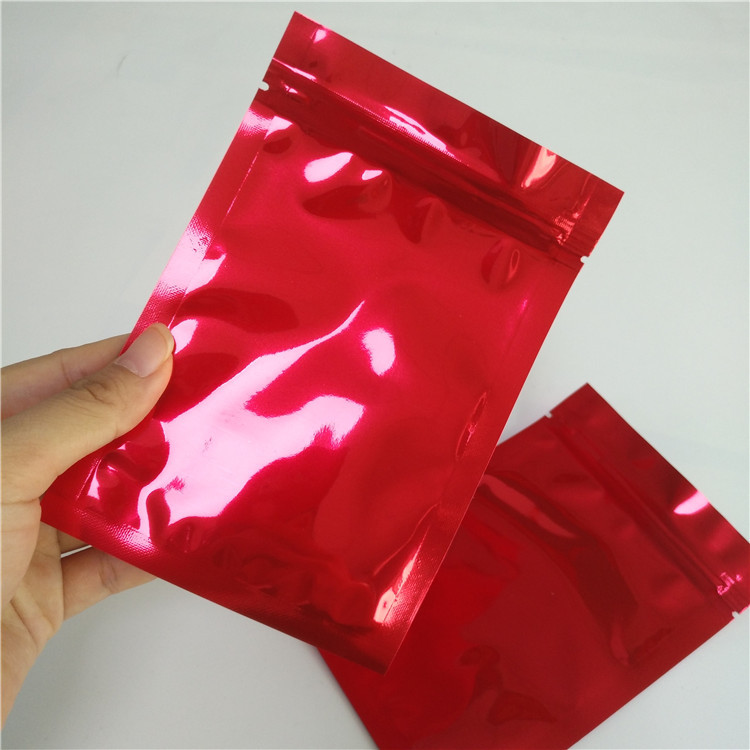 Nahrungsmittelgrad-bauscht sich materieller Zipverschluss-Beutel-Geruch-Beweis glatte rote Plastik für Pillen/Unkraut
