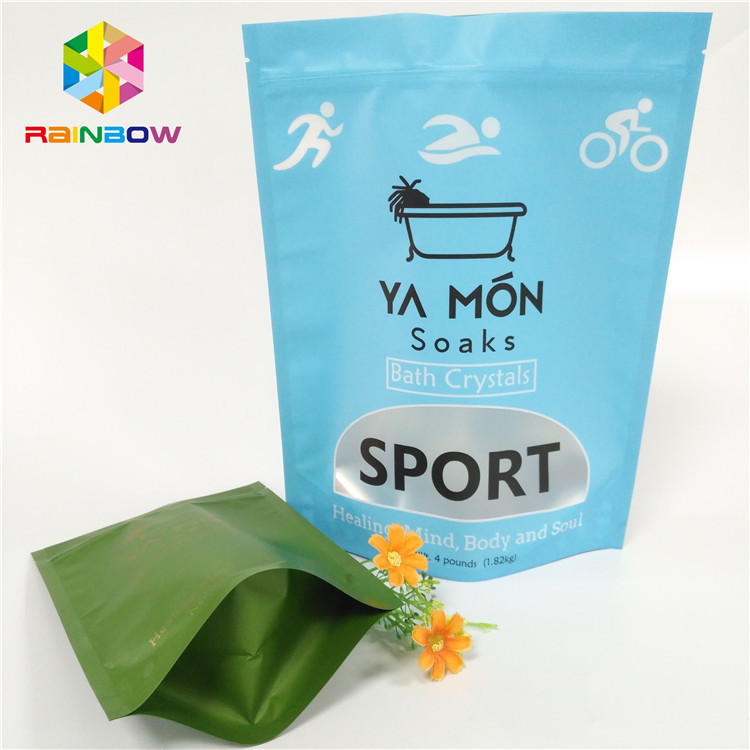 Klares Fenster-Mattplastikbeutel, die Aluminiumfolie-Kristallbadesalz-Heißsiegelfähigkeit verpacken