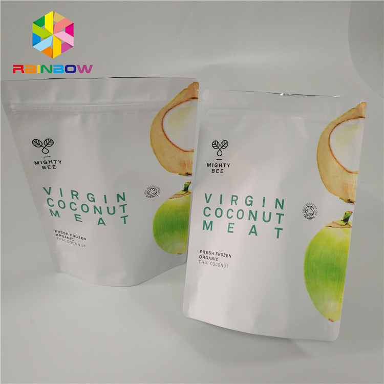 Aluminiumfolie-Plastik-Plastikwiederversiegelbare stehen oben Beutel Doypack für Imbiss-Kandiszucker-Verpackung