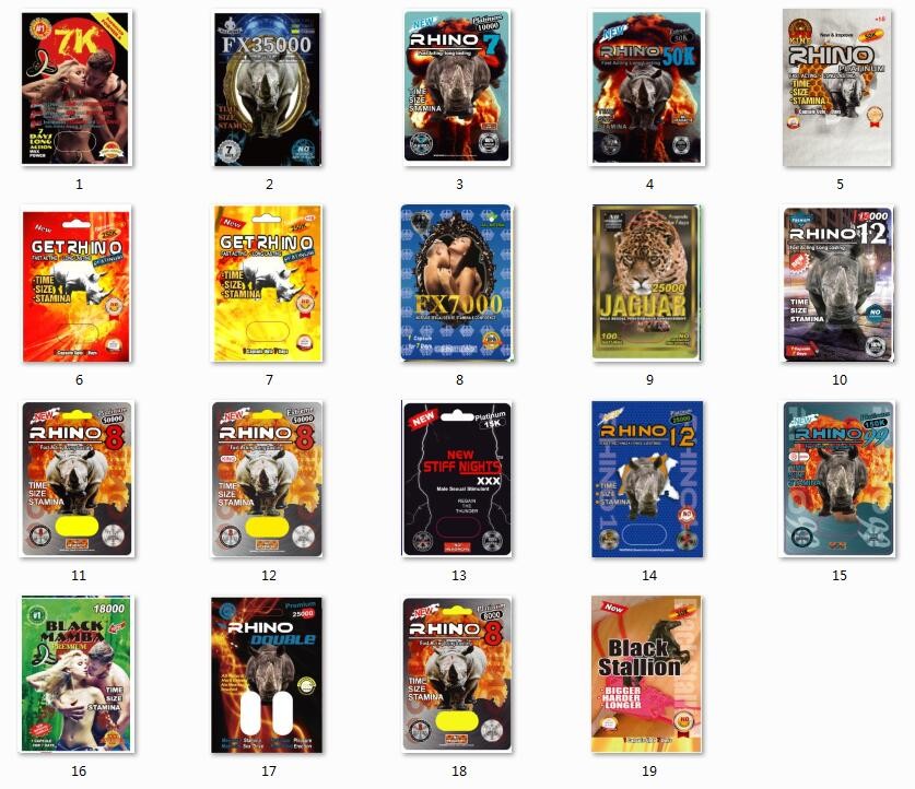 Dauerhafte Blasen-Karten-Verpackenmamba/Magnum 25k/steifer Pillen-Kapsel-Schaukarton Rox-Nashorn-69