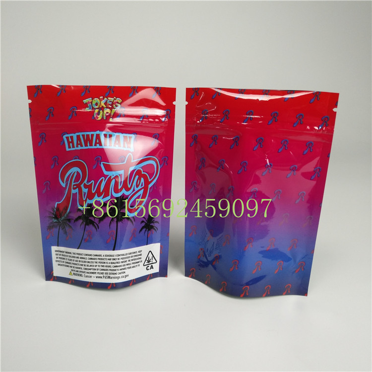 Plastikzipverschluss-Kräuterweihrauch-Verpackendschungel-Jungen Runtz-Unkraut-Plätzchen-Beutel