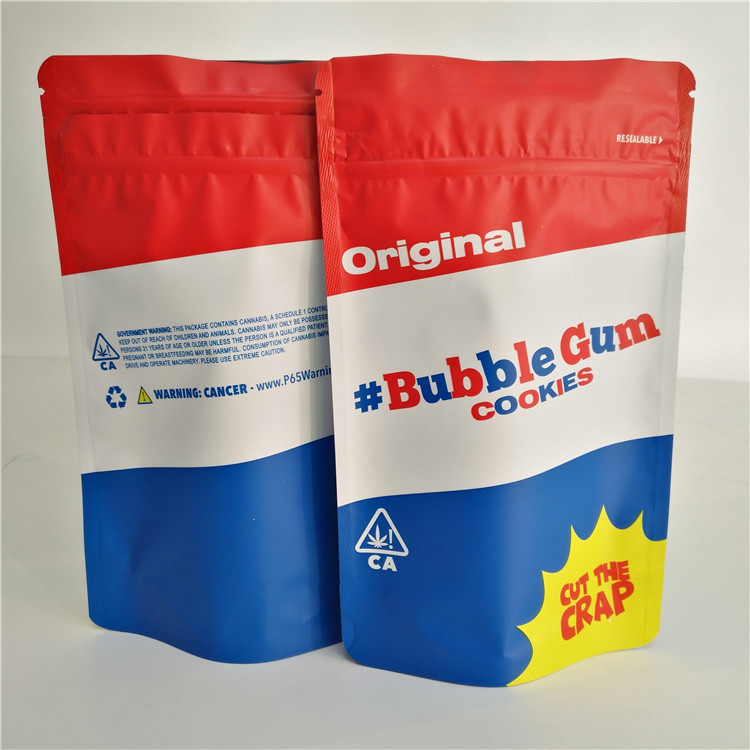 Aluminiumfolie-Kinderbeweis-Taschen-Kräuterweihrauch-mit Reißverschluss Verpackengravüren-Drucken