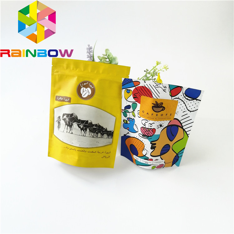 Gewohnheit druckte Aluminiumfolie-Verpacken- der Lebensmitteltasche lamellierten Zipverschluß für Trockenfleisch vom Rind