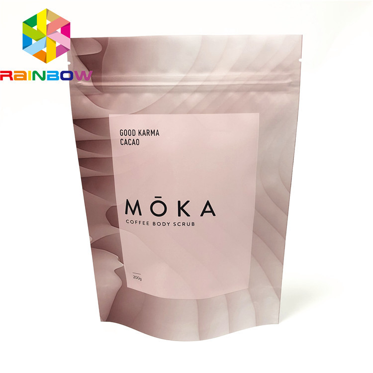 Der leichte verpackende Plastikbeutel, Nahrungsmittelgrad stehen oben Tasche für Cbd-Körperpeeling