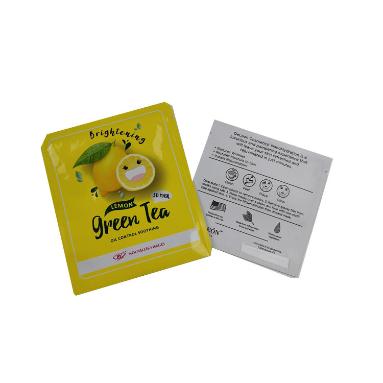 Das Aluminiumfolie-wiederversiegelbare Verpacken sackt Gesichtsmaske-Verpackung Matts/glattes End-Plastik kosmetische ein