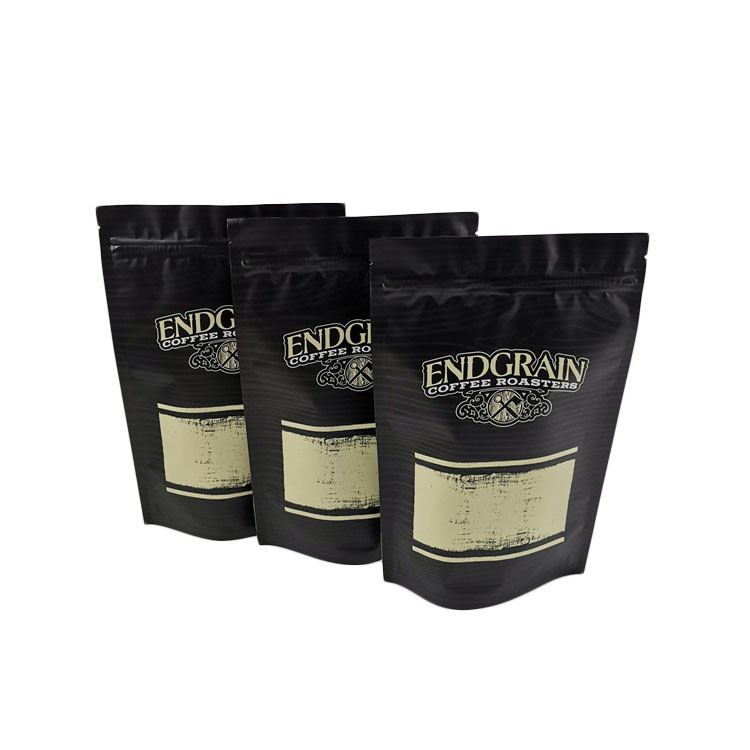 Schwarzes matten Finishs PET Imbiss-Plätzchen-Kaffee-Tee-Verpackungs-Tasche MOPP VMPET feuchtigkeitsfest