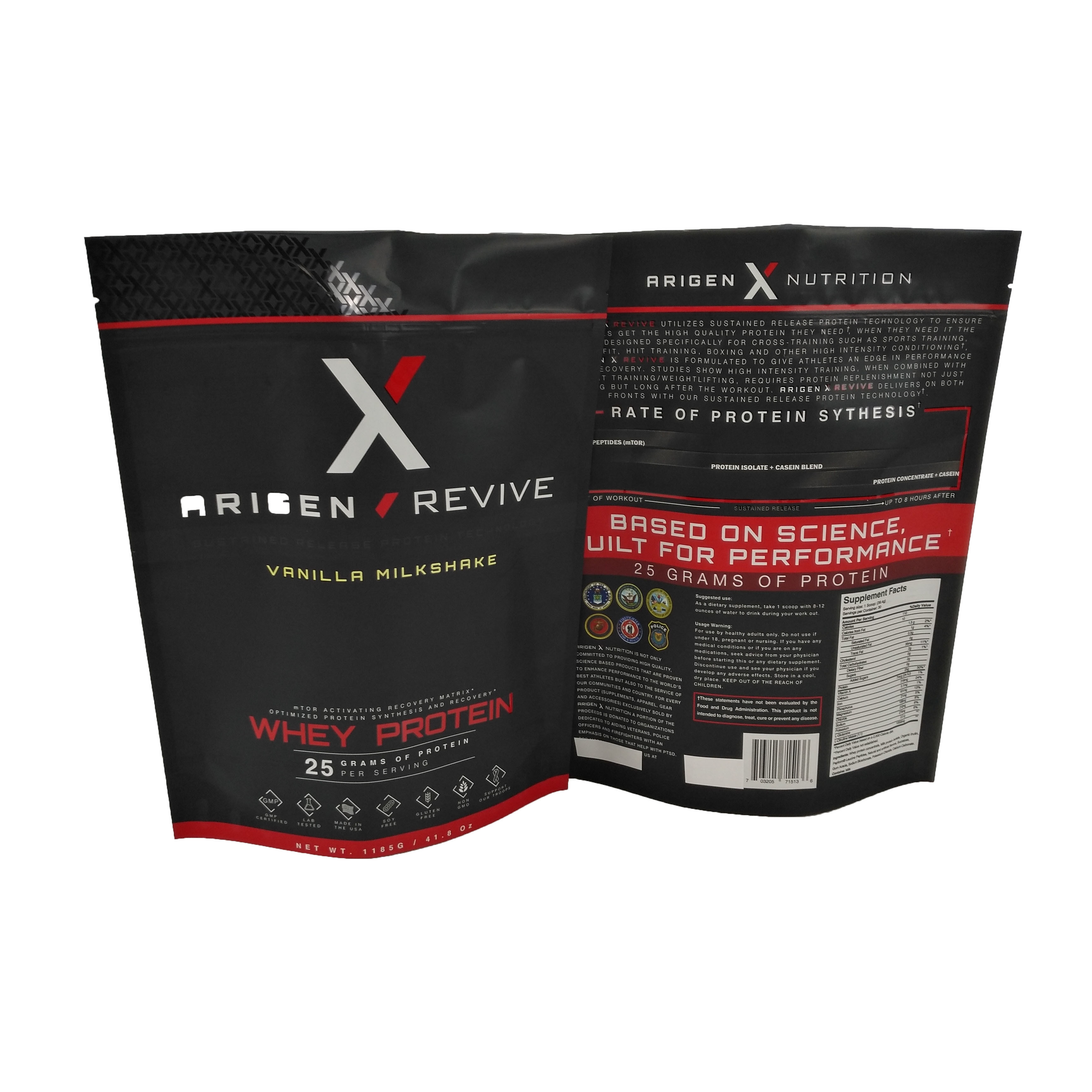 Nahrungsmittelgrad-Aluminiumfolie stehen oben Beutel