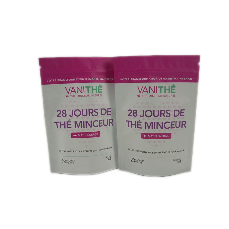 Kundengebundene Imbiss-Tasche, die mit Reißverschluss verpackt