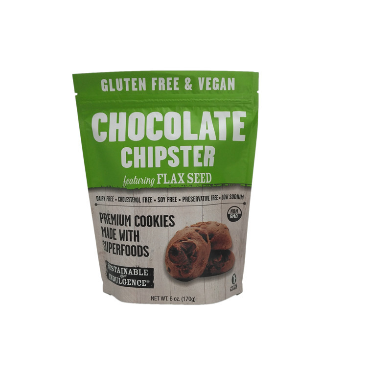 Imbiss-Verpackenreißverschluß lamellierte Folie stehen oben Beutel