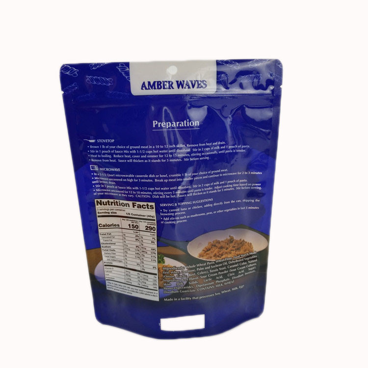 Pizza-Bratpfanne-Mahlzeit-glatte Endverpacken- der Lebensmitteltaschen