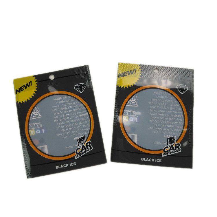 Klare dichtungs-Fall-Loch-Zipverschluss-Beutel des Fenster-drei Seiten