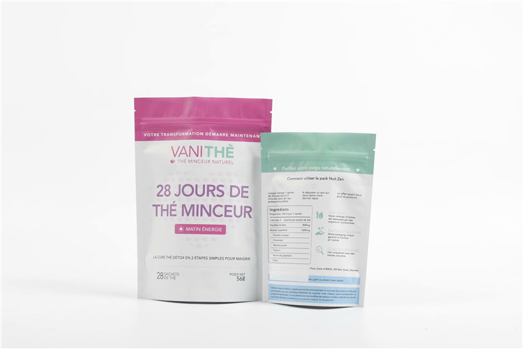 Feuchtigkeitsfeste Keks-Nuts mit Reißverschluss stehen oben Beutel