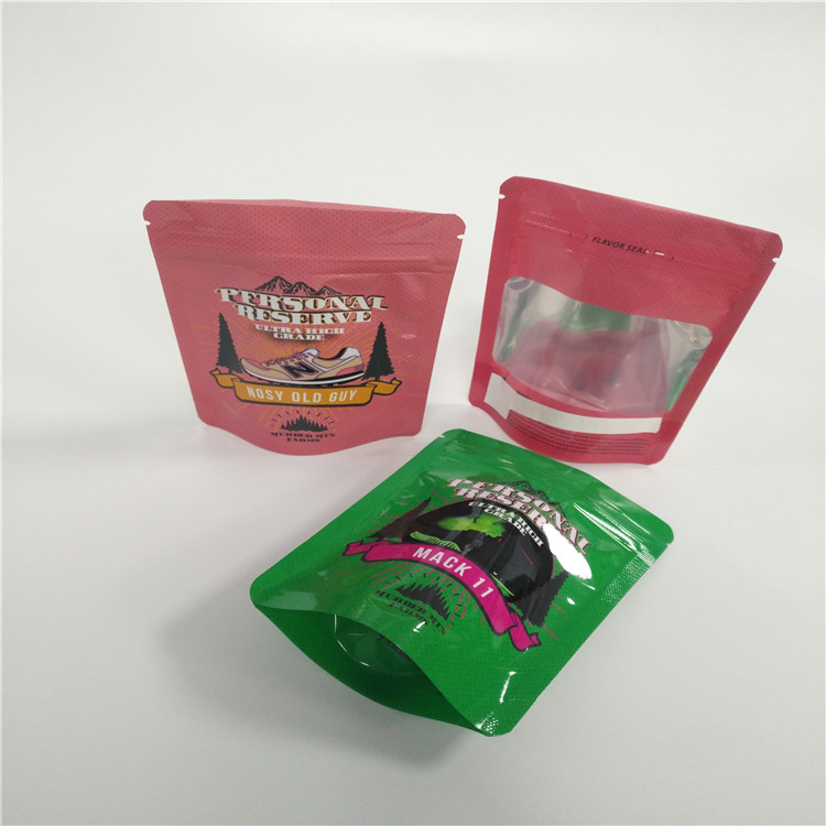 Aluminiumfolie 7g wiederversiegelbare Plastik stehen oben Tasche