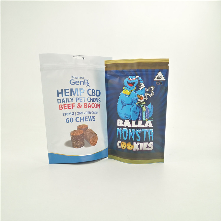 Kundengebundenes feuchtigkeitsfestes Unkraut der Kinderbeweis-Taschen CBD-runtz Dschungel-Plätzchen, diemedizin bauscht steht oben sich