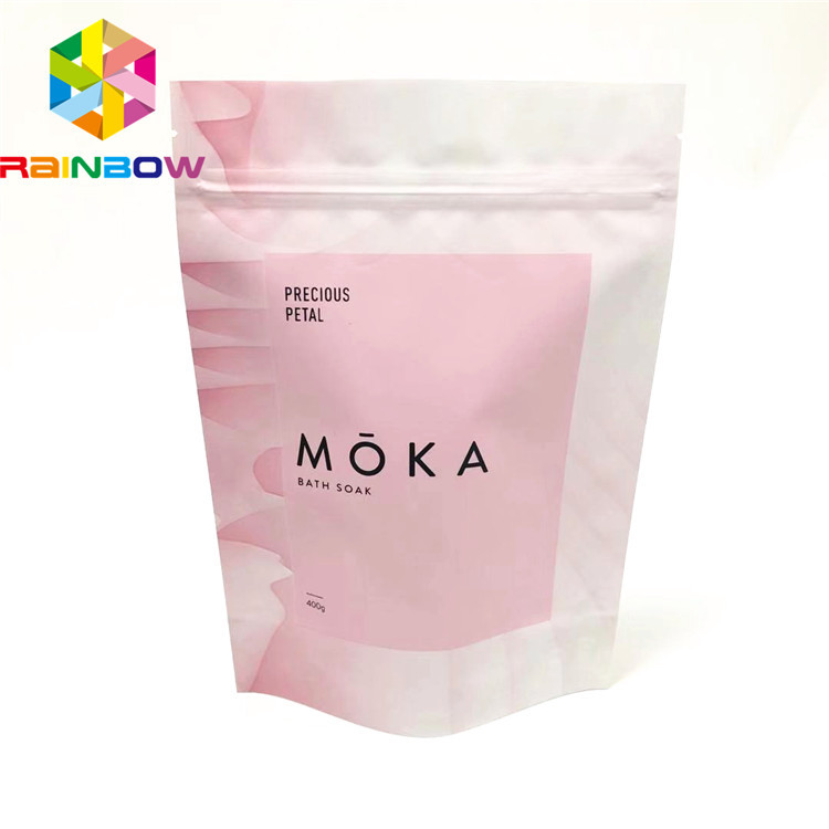 Taschen mit Reißverschluss für Nahrung, die Aluminiumfolie sackt stehen oben, Verpackentasche des kundenspezifischen Logos ein