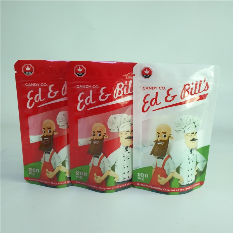 Gewohnheit druckte Beutel-Kapsel-Kissen der wiederversiegelbarer Kräuterweihrauch-Verpackentaschen-CBD Gummies