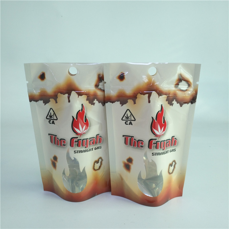 Geruch-Beweis-medizinisches Marihuana-Verpackentasche Plastik 3.5g 1/8oz säubert Taschen stehen oben Beutel mit Reißverschluss