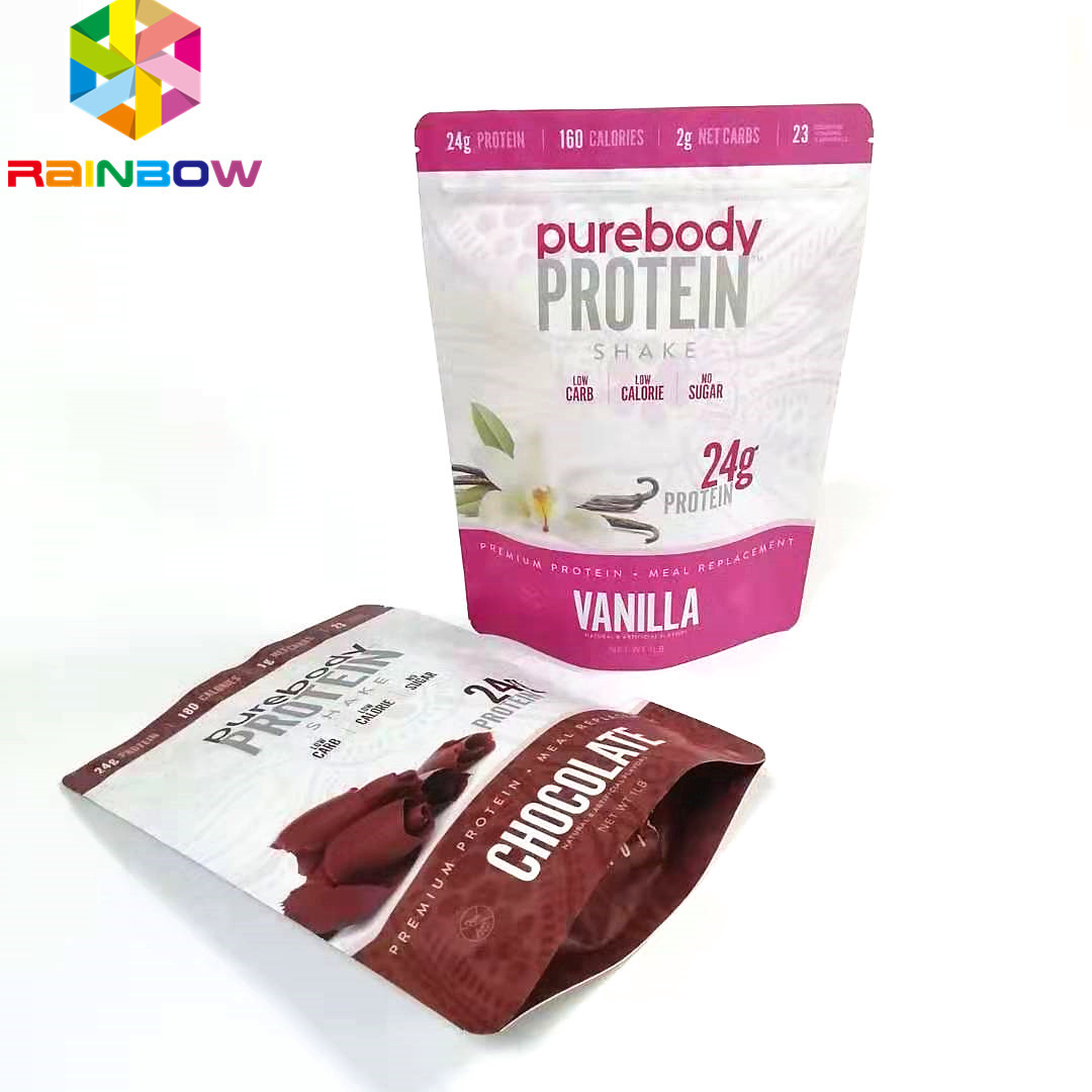 Wiederverwendbar stehen Sie oben Beutel mit reißverschlussbeutelflachdrucktaschen Nahrungsmittelspeichers des mit Reißverschluss Verpacken