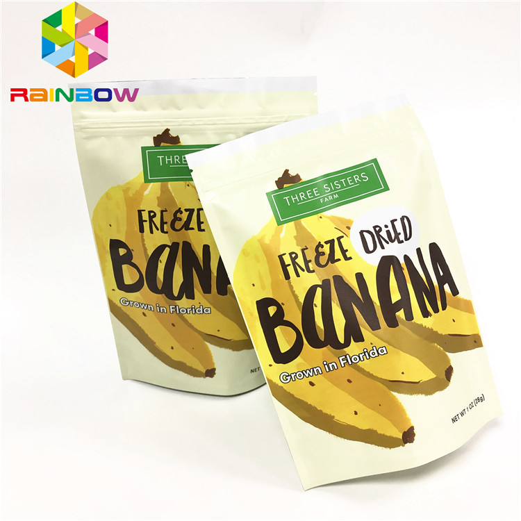 Lamellierter Folienstand herauf Taschen mit kundenspezifischem druckendem Beutel mit Reißverschluss für Imbiss/Körperpeeling kundengebundene Verpackentaschen