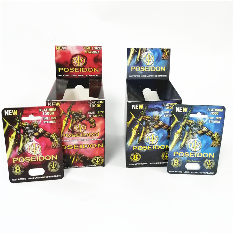 Zeigen Sie Poseidon-Kartenkasten Leistung der kundenspezifischen Vergrößerer der Druckpapierkarten männlichen sexuellen an