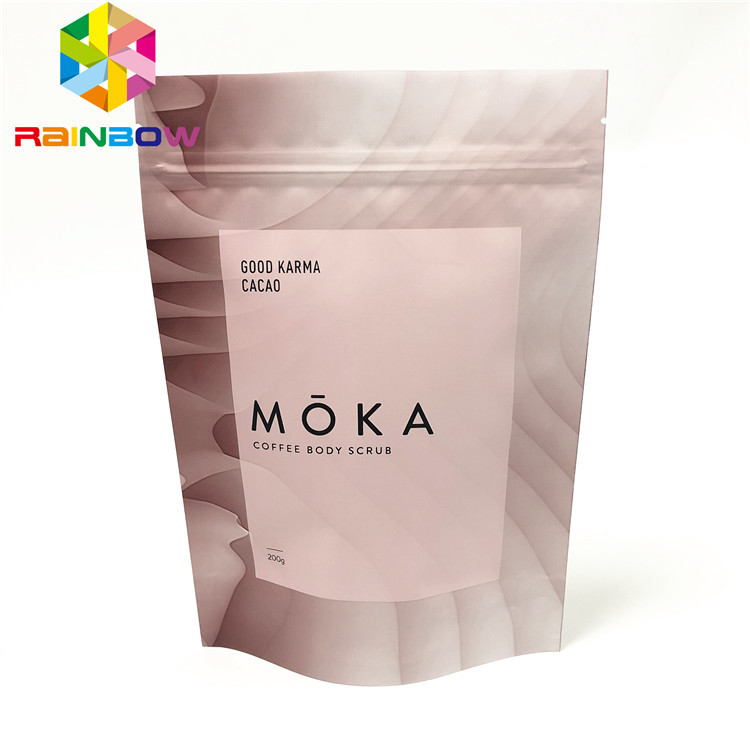 Nahrungsmittelspeicher stehen oben Taschen für verpackende Nahrungsmittelmatte materielle kundengebundene Verpackentasche