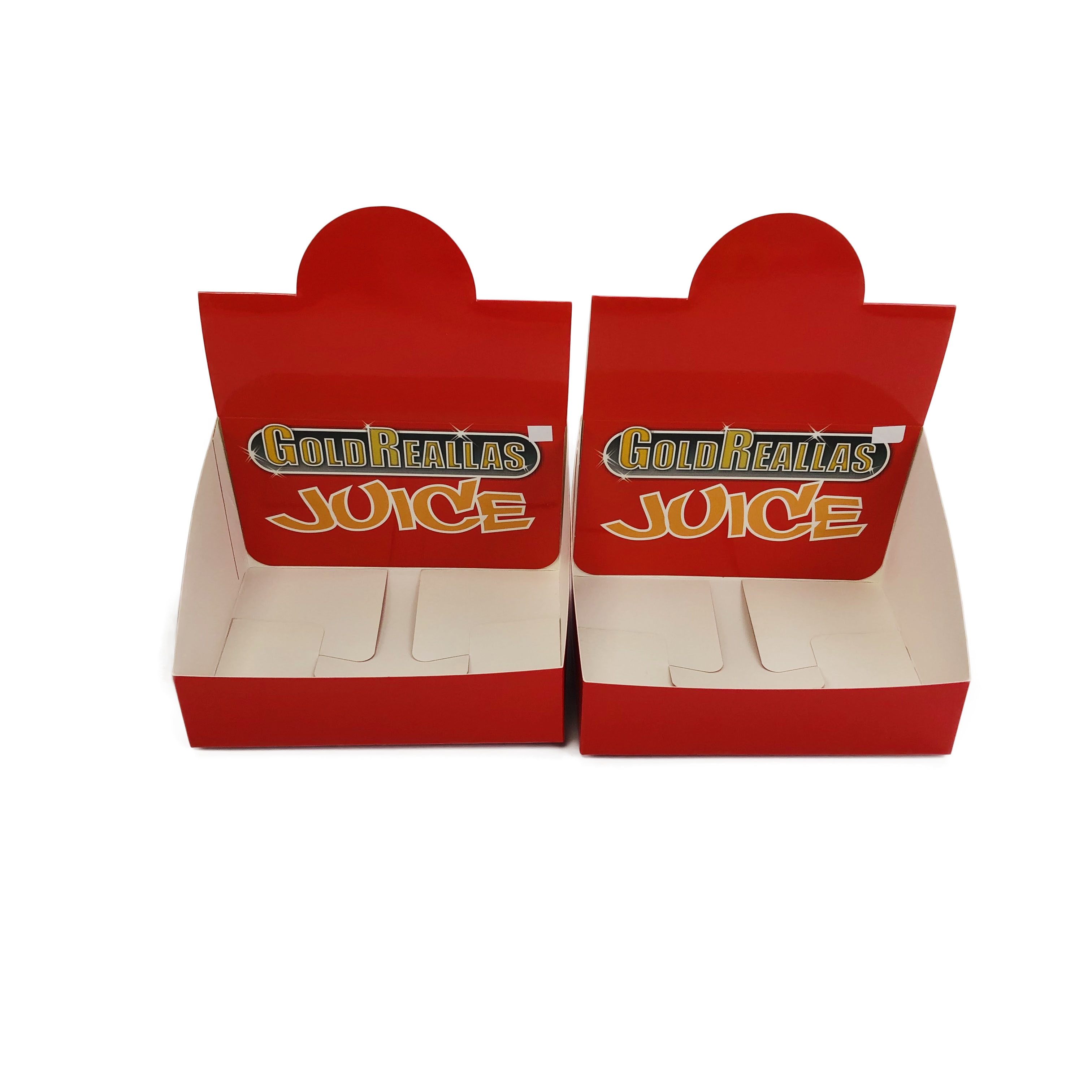 Der Papppapier-Schaukarton, der CMYK-Farbe für Glanz-Flaschen-Anzeige verpackt, sackt das Verpacken ein