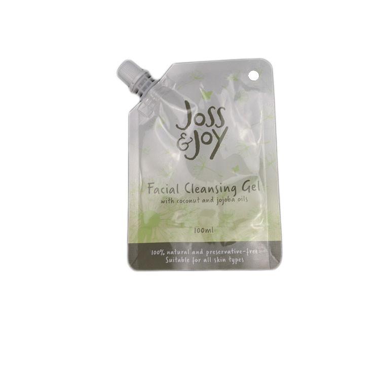 Bunt stehen Sie oben den kundenspezifischen unregelmäßigen Tüllen-Beutel, der mit Folie verpackt