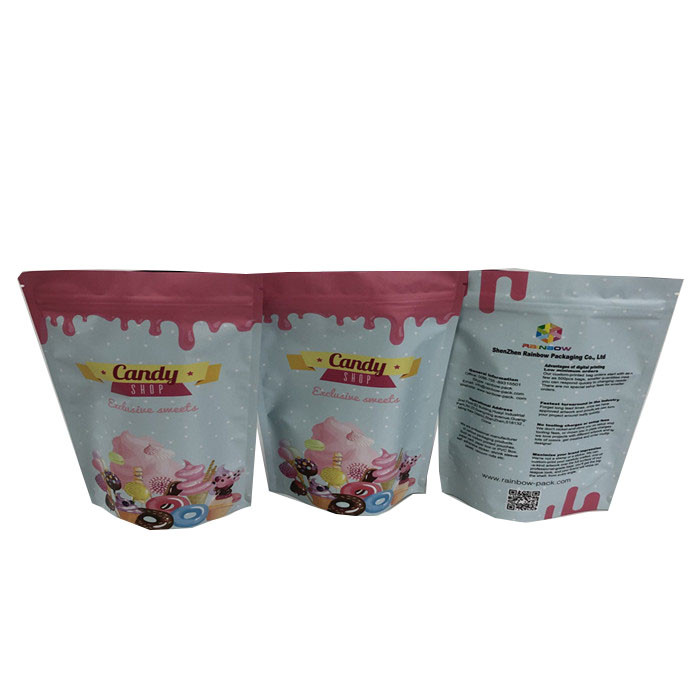 280g Proteindrink Doypack 100 Mikrometer-Matt-Plastik-Reißverschluss-Taschen