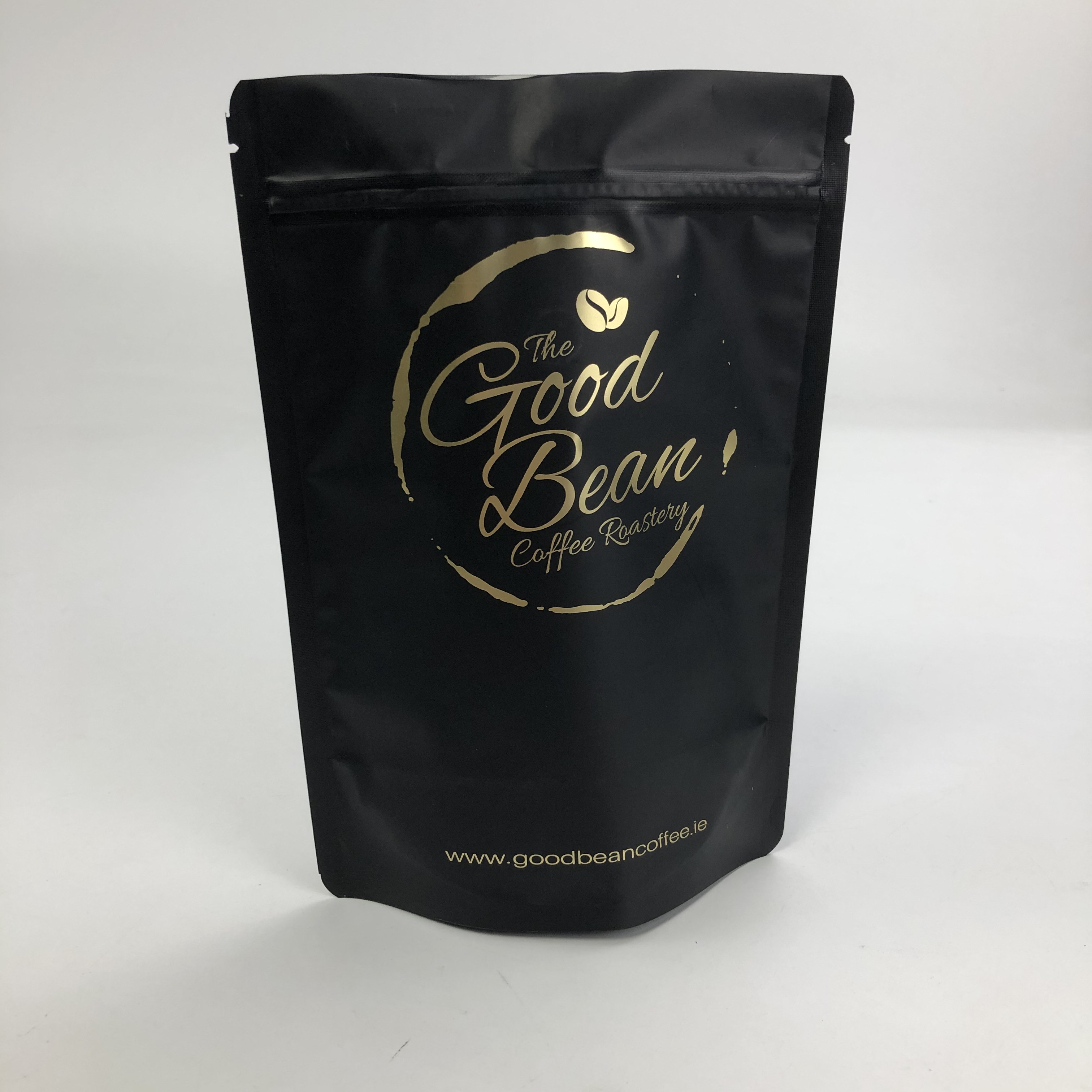 Kundenspezifisches Druck-Matt Black Aluminum Foil 250g 1kg mit Beutel mit Reißverschluss stehen oben Kaffee Bean Bag Packaging