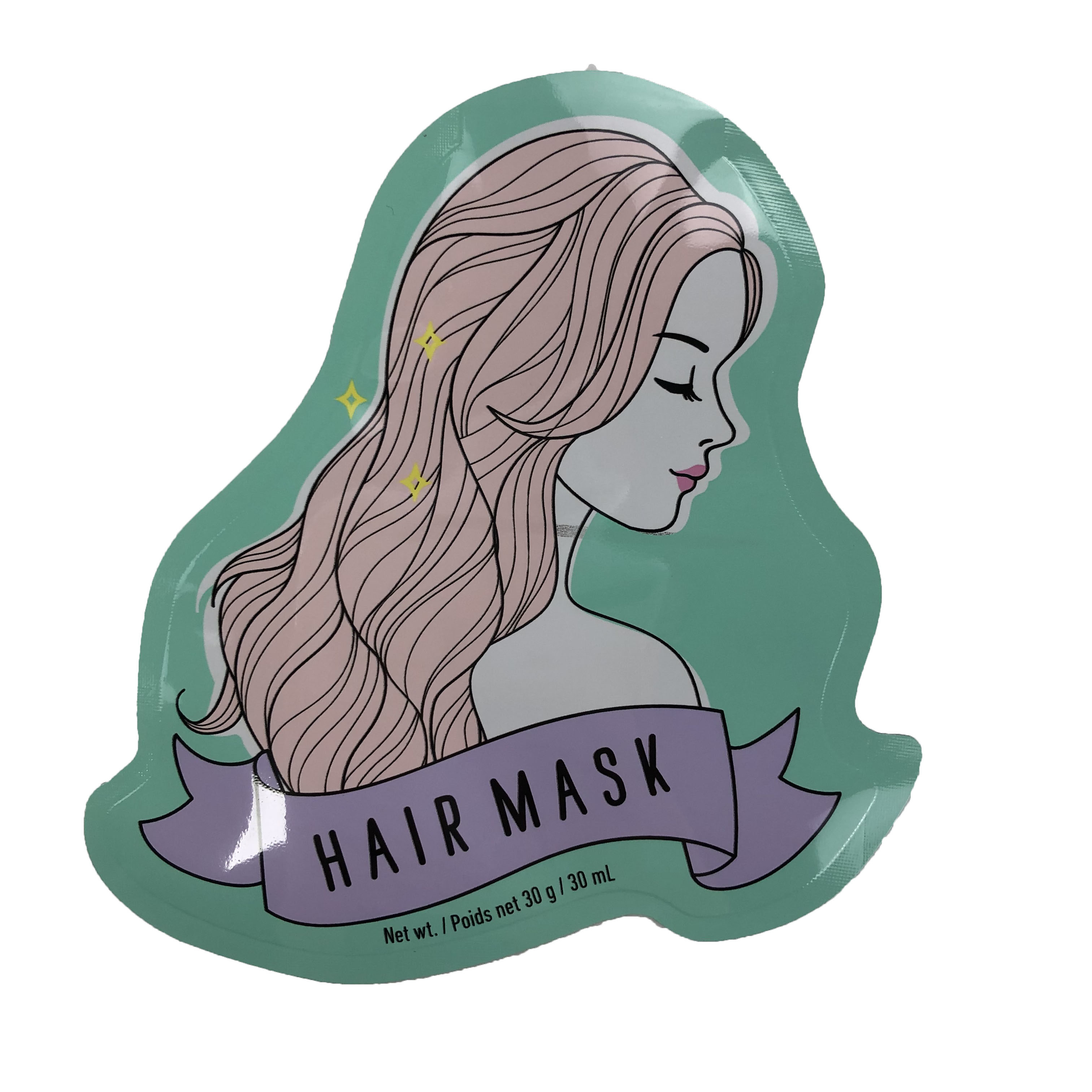 Unregelmäßige Form-Beutel-flache Verpackentasche für Süßigkeits-Haar-Maske Digital, die Plastiktasche druckt