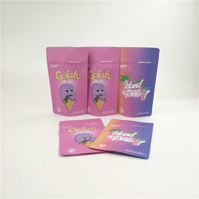 Kundengebundener Geruch der leichten Berührung prüfen 3.5g 7g stehen herauf Taschen für Hanf-Hanf-Plätzchen-Kind beständiges Doypack