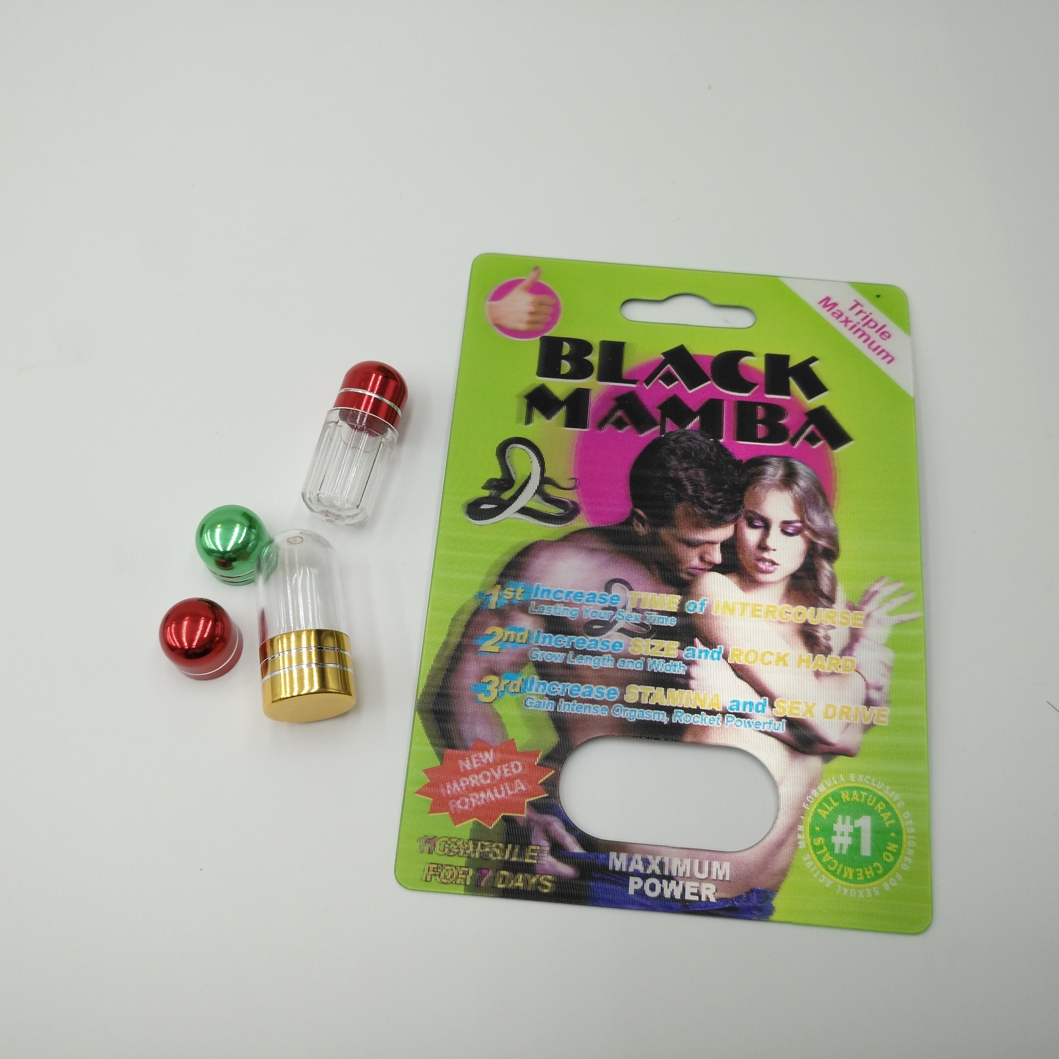 Mamba, das Gravnre druckt 0.6mm HAUSTIER 3D Blasen-Karte verpackt